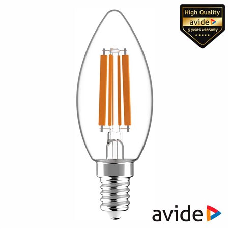 Lâmpada LED E14 Vela Filamento 6.5W 230V 4000K 806lm AVIDE