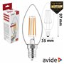 Lâmpada LED E14 Vela Filamento 6.5W 230V 3000K 806lm AVIDE