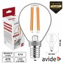 Lâmpada LED E14 Globo Filamento 4.5W 230V 2700K 470lm AVIDE