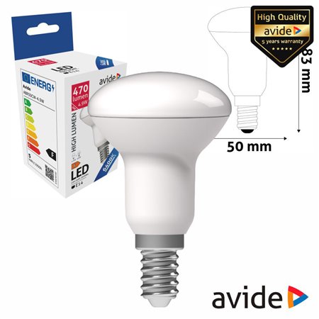 Lâmpada LED E14 R50 4.9W 230V 6400k 470lm AVIDE