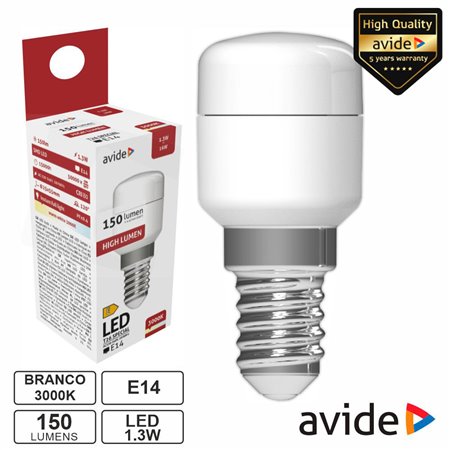 Lâmpada LED E14 Stick T26 1.3W 230V 3000K 150lm AVIDE