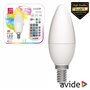 Lâmpada E14 Dimável 4.9W LED Globo RGB+W 2700K 470lm AVIDE