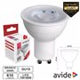 Lâmpada LED GU10 Spot 36º 7W 230V 3000K 610lm AVIDE