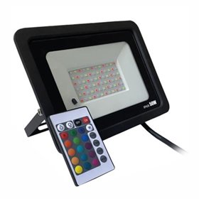 Foco LED 50W 230V RGB IP65 C/ Comando