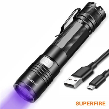 Lanterna UV 395nm SUPERFIRE