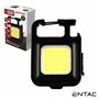 Lanterna LED COB Porta Chaves 5W 20lm IP54 Preto ENTAC