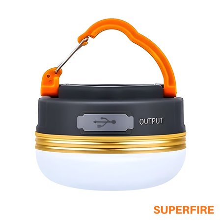 Lanterna Portátil C/ Gancho 2.5W 127lm IP44 SUPERFIRE