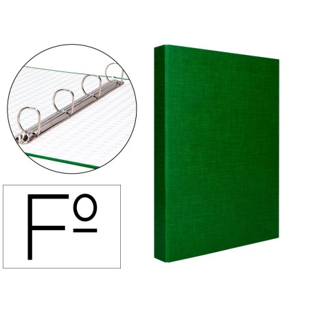 Capa Paper Coat 4 Aneis 25 Mm Forro Pvc Folio Verde