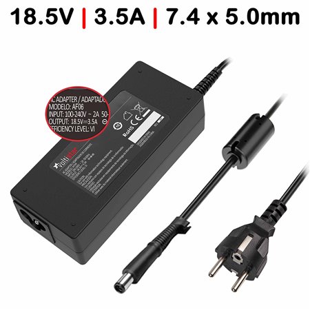 Carregador para Portatil HP 18.5V 3.5A 65W 7.4X5.0mm Ficha com Pin