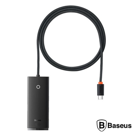 Cabo Adaptador Usb-C / 4X Usb-A Preto Baseus