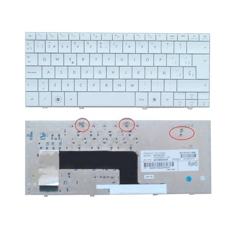 Teclado para Portatil HP Mini V100226Ek1 537753-071 6037B0043026