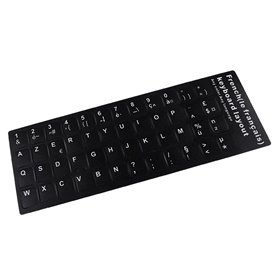 Etiqueta para Transformar-Se em Teclado em Idioma Francés Preto