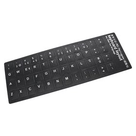 Etiqueta para Transformar-Se em Teclado em Idioma Portugués Preto Etiqueta para Transformar-Se em Teclado em Idioma Portugués Preto