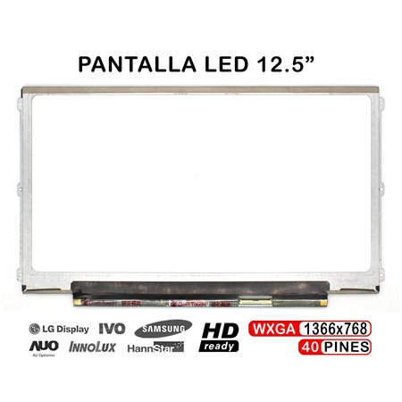 Ecrã LED de 12.5" para Portatil LP125Wh2(Sl)(B3) LP125Wh2-Slb3