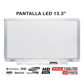 Ecrã LED de 13.3" para Portatil Claa133Wb01A N133Bge-L32 B133Xw01 V1