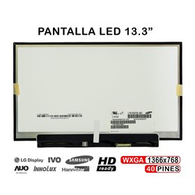 Ecrã LED de 13.3" para Portatil LP133Wh2 LTN133At25-T01 LTN133At25-601 LTN133At25-501