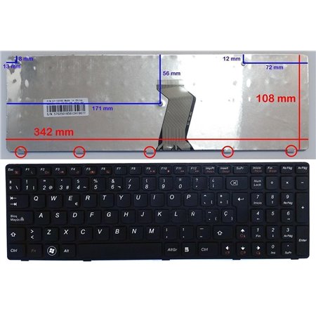 Teclado Portatil IBM Lenovo G570 G575 Z560 Z560A Z565 T4G8-Spa