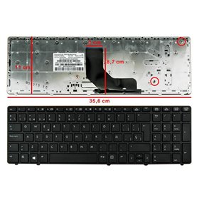 Teclado para Portatil HP EliteBook 8560P ProBook 6560B 6565B 6570B 6575B Series