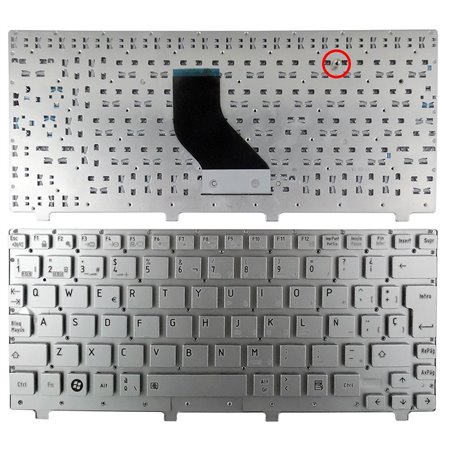 Teclado para Toshiba Nb200 Nb255 Nb305 Nb500 Nb505 Sem Estrutura Prata