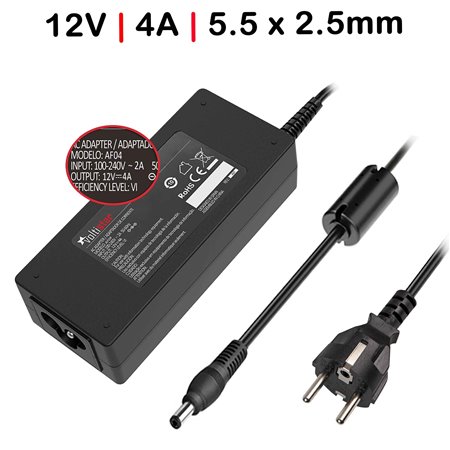 Carregador para Televisores Router Impressoras 12V 4A 48W 5.5X2.5 mm