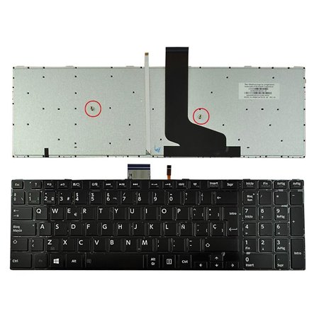 Teclado para Portatil Toshiba Satellite S50-A S50D-A S50Dt-A S50T-A S55-A Preto Retroiluminado