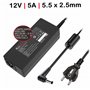 Carregador 12V 5A 60W 5.5X2.5 mm | Tv e Otros Aparatos Etc...