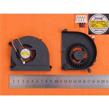 Ventoinha CPU para Portatil Asus K40 K40Ab K40Af K40In K50I K50Ij K501-Rbbgr05G