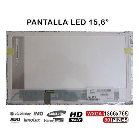 Ecrã Portatil para Samsung LTN156At08 15.6" Hd LED 30Pin Edp