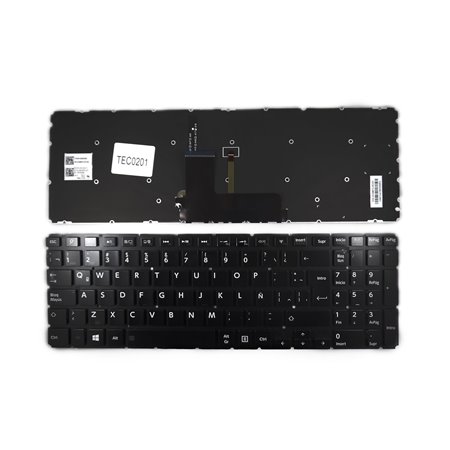 Teclado Retroiluminado para Portatil Toshiba Satellite L50-B L50D-B 0Kn0-Dq3La12 Tbm14M76Laj528