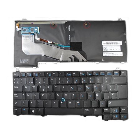 Teclado para Dell Latitude E5440 Preto (Con Point, Retroiluminado, Win8)