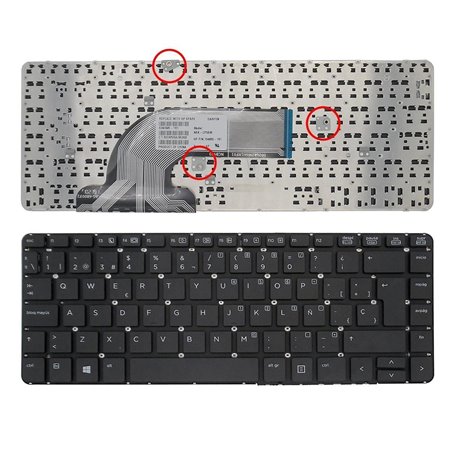 Teclado para Portatil HP ProBook 440 G0 440 G1 445 G1 Preto (Sem Estrutura Sin Foil para Win8)