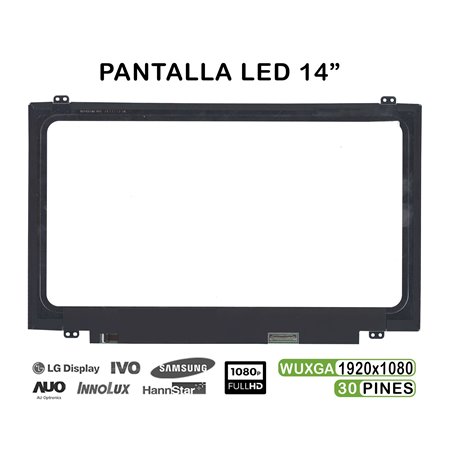 Ecrã LED de 14" para Portatil B140Han02.1 N140Hce-Eaa