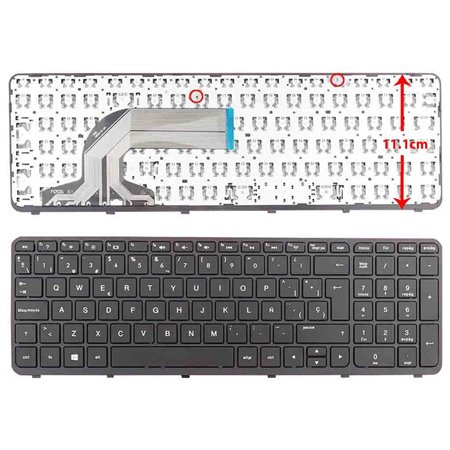 Teclado para Portatil HP 350 G1 355 G2 Preto