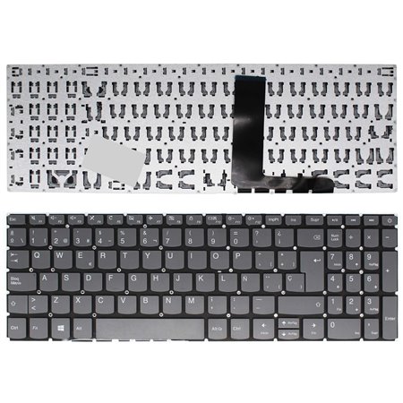 Teclado para Portatil Lenovo IdeaPad 320-15Abr 320-15Iap 320-15Ast 320-15Ikb Cinzento Win8 Sem Estrutura