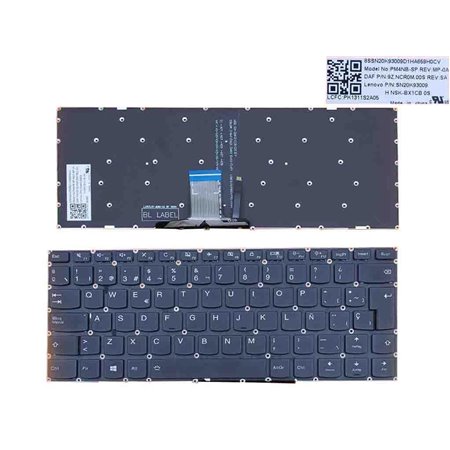 Teclado Retroiluminado para Portatil Lenovo IdeaPad 310S-14 310S-14Isk 510S-14Ikb 710S-14