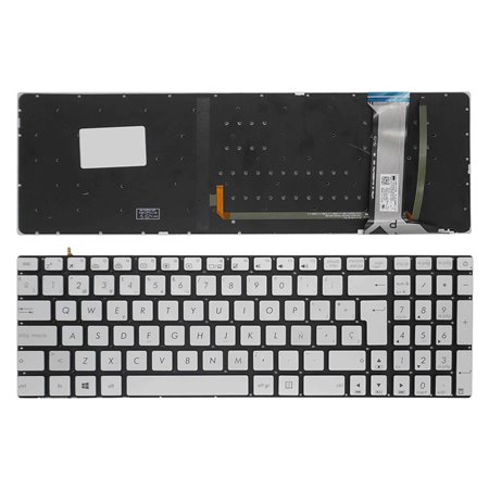 Teclado para Portatil Asus N551 N551J N551Jb N551Jk N551Jm N551Jq Prata 0Knb0-662Bit00