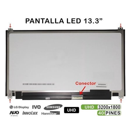 Ecrã LED 13.3" para Portatil LTN133Yl04-P01 Qhd+