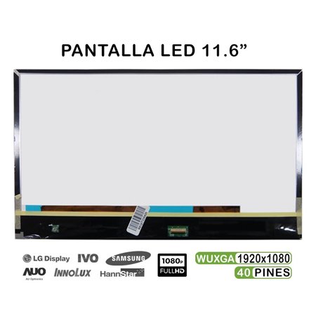 Ecrã LED para Portatil B116Han03.1 11.6"