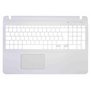 Carcaça Superior Teclado para Portatil Sony Vaio SVF152 Series Branco Intro Grande