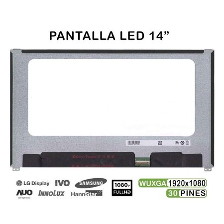 Ecrã LED de 14" para Portatil Nv140Fhm-N47 06Hy1W 6Hy1W 30 Pines