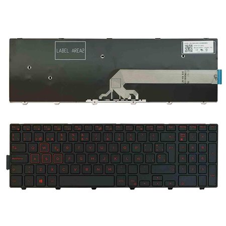 Teclado para Portatil Dell Inspiron Gaming 15 7559 Preto