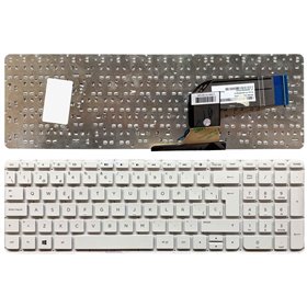 Teclado em Cor Branco para Portatil HP Pavilion 17-F Sem Estrutura