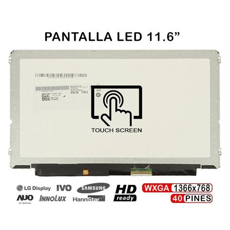 Ecrã LED de 11.6" Tátil para Portatil Dell Latitude 3160 B116Xtt01.0 5Nwpy