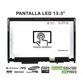 Ecrã com Tátil de 13.3" para Portatil Lenovo ThinkPad X380 Yoga 20Lh FHD 02Da168