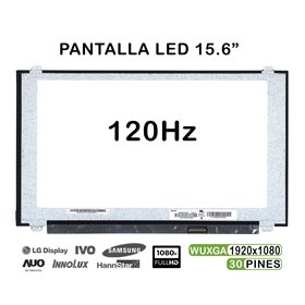Ecrã LED de 15.6" para Portatil N156Hhe-Ga1 120Hz 1920X1080 30 Pines