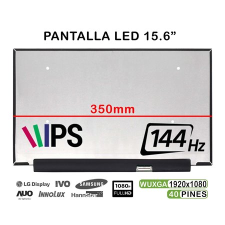 Ecrã LED de 15.6" para Portatil HP Omen 15-DC Series Ips 144Hz LP156Wfg(Sp)(F2)