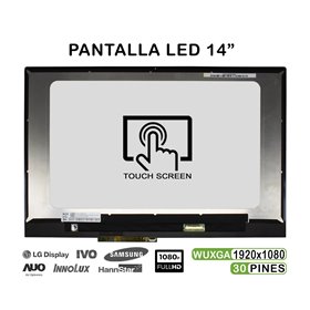 Ecrã LED Tátil de 14" para Portatil Lenovo Yoga 530-14Ikb 81Ek