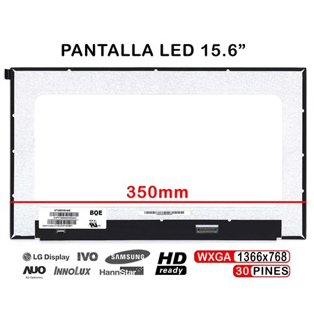 Ecrã LED de 15.6" para Portatil N156Bga-E53 Rev B2