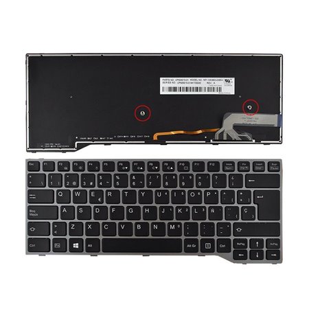 Teclado Retroiluminado para Portatil Fujitsu Lifebook E743 E744 E733 E734