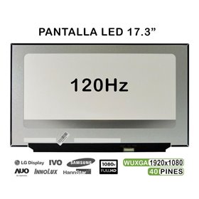 Ecrã LED de 17.3" para Portatil B173Han04.7 1920X1080 120Hz 40 Pines
